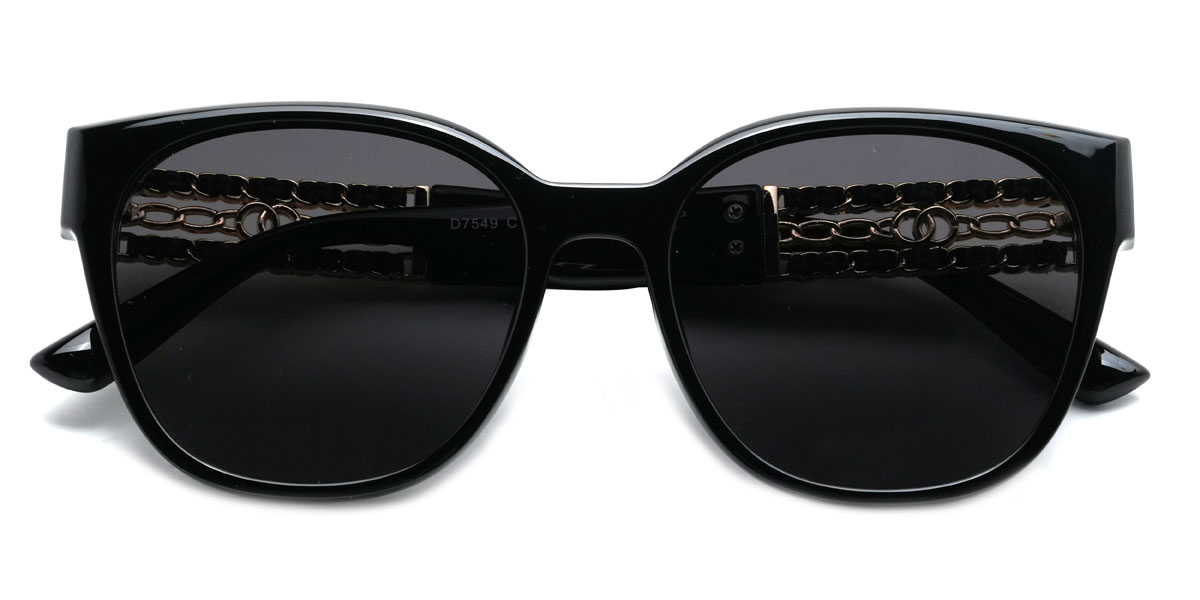 Negro Gris Ksenija Gafas - Square Sunglasses