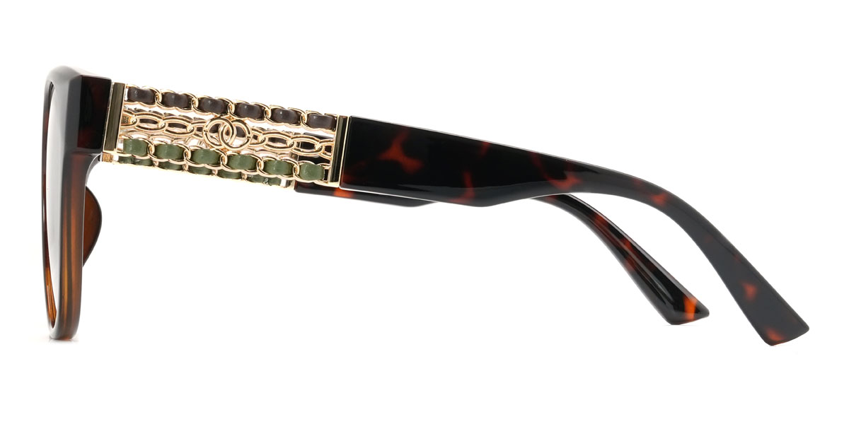 Tortoiseshell Grey Ksenija Glasses - Square Sunglasses