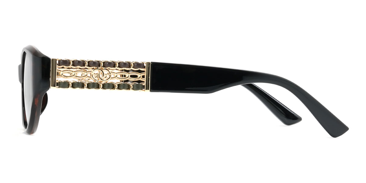 Écaille de tortue Gris Camellia Lunettes - Cat Eye Sunglasses
