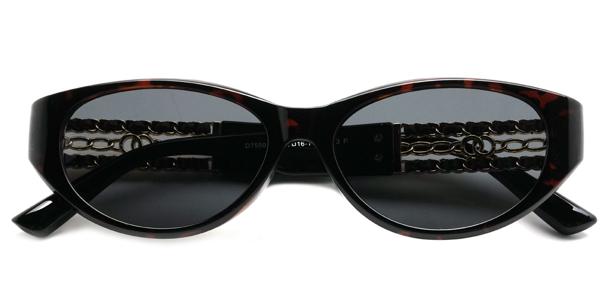 Écaille de tortue Gris Camellia Lunettes - Cat Eye Sunglasses