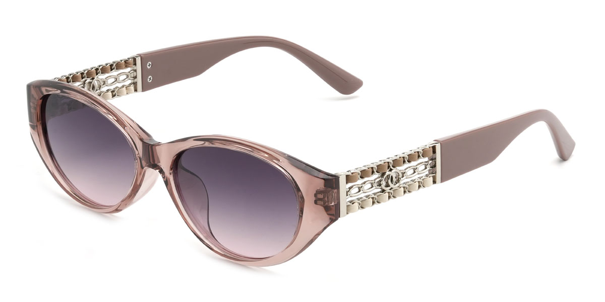Pink Purple Pink Camellia Glasses - Cat Eye Sunglasses