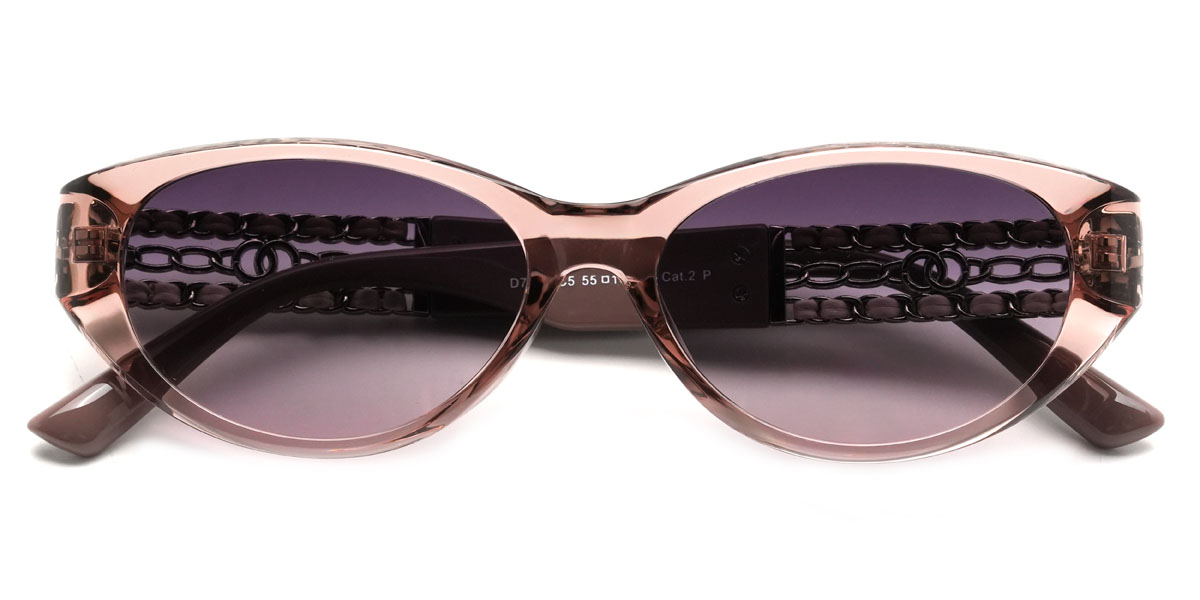 Pink Purple Pink Camellia Glasses - Cat Eye Sunglasses