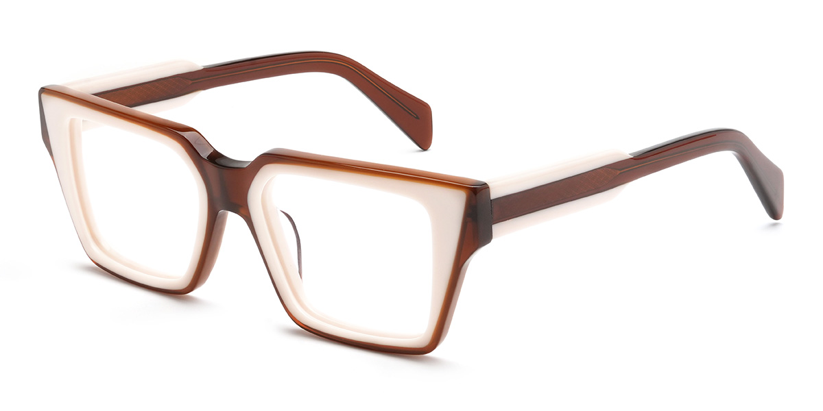 Brown Luciana Glasses - Rectangle Glasses
