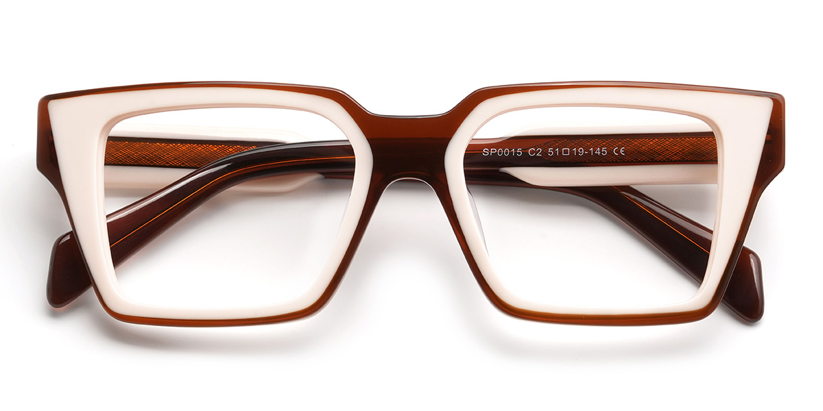 Brown Luciana Glasses - Rectangle Glasses