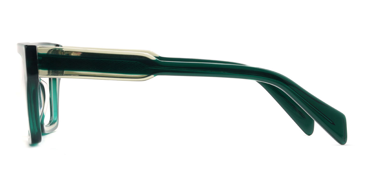 Deep Green Luciana Glasses - Rectangle Glasses