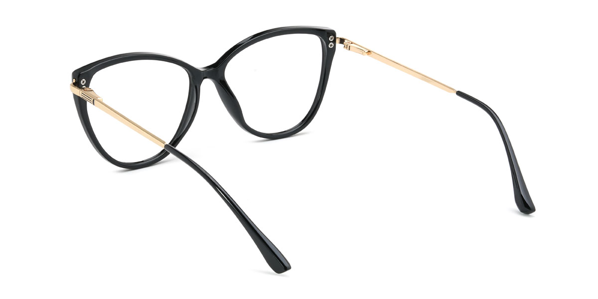 Black Fiona Glasses - Cat Eye Glasses