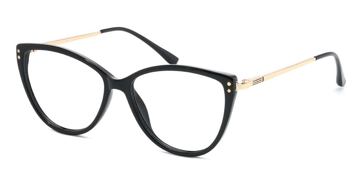 Black Fiona Glasses - Cat Eye Glasses