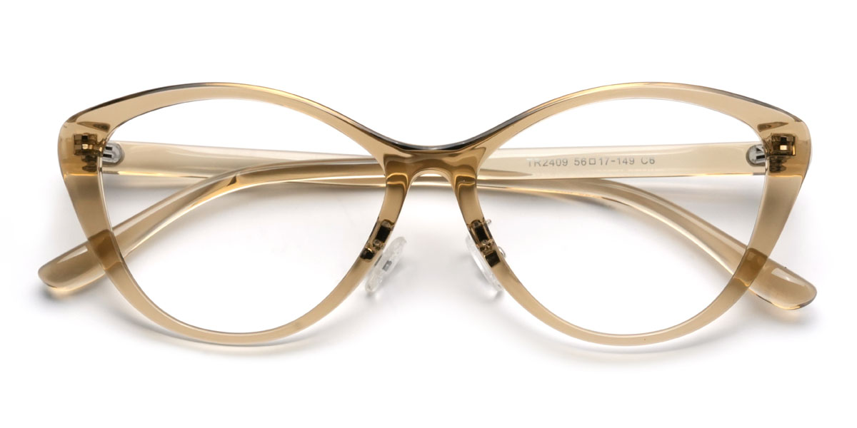 Olive Green Jaden Glasses - Cat Eye Glasses