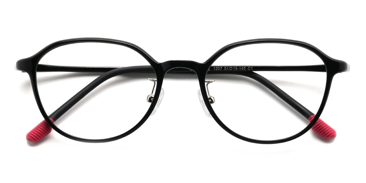 Black Andres Glasses - Oval Glasses