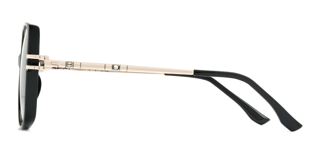 Schwarz Grau Cecily Brille - Square Sunglasses