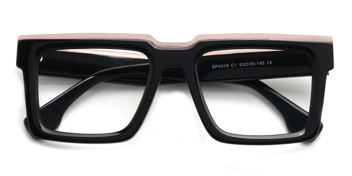 Black Oswald Glasses - Rectangle Glasses