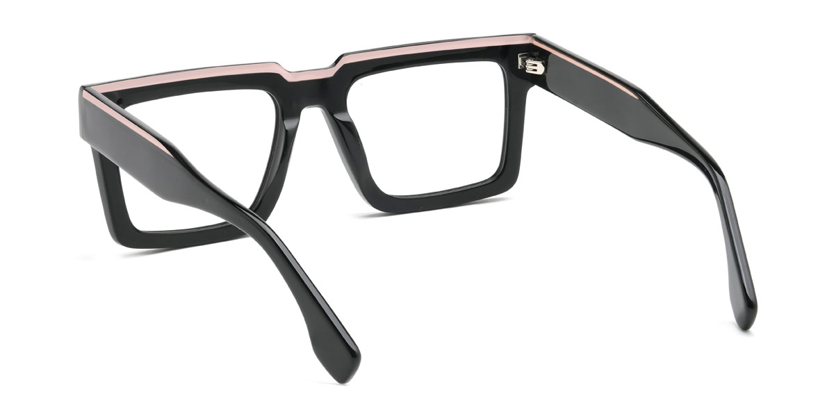 Black Oswald Glasses - Rectangle Glasses