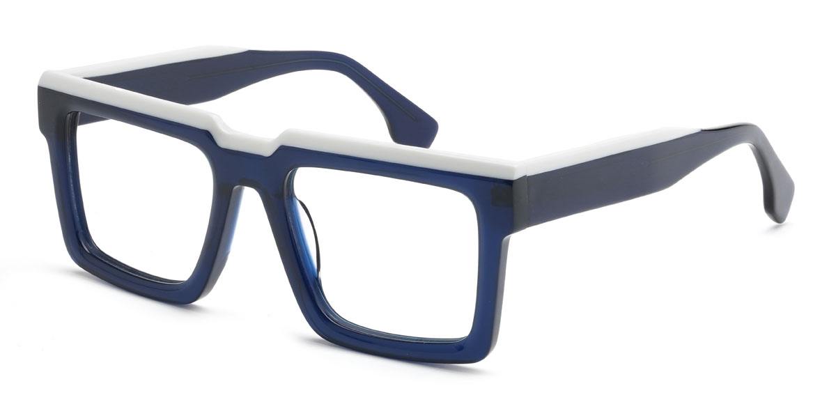 Navy Oswald Glasses - Rectangle Glasses