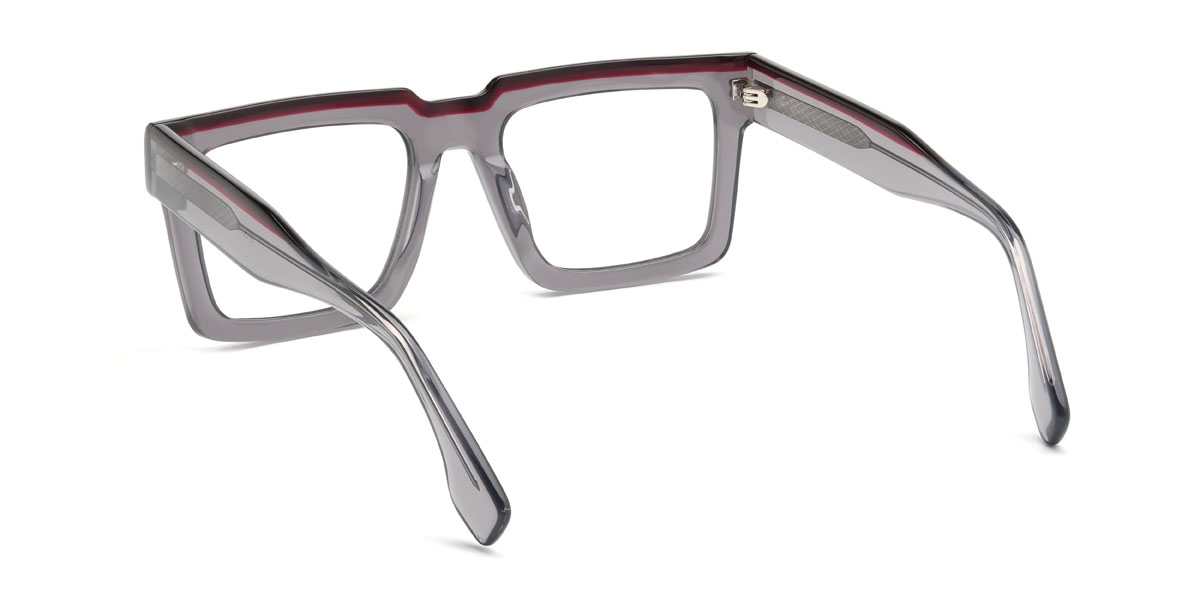 Grey Oswald Glasses - Rectangle Glasses