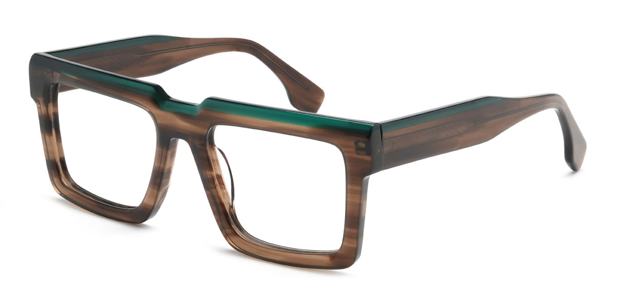Tortoiseshell Oswald Glasses - Rectangle Glasses
