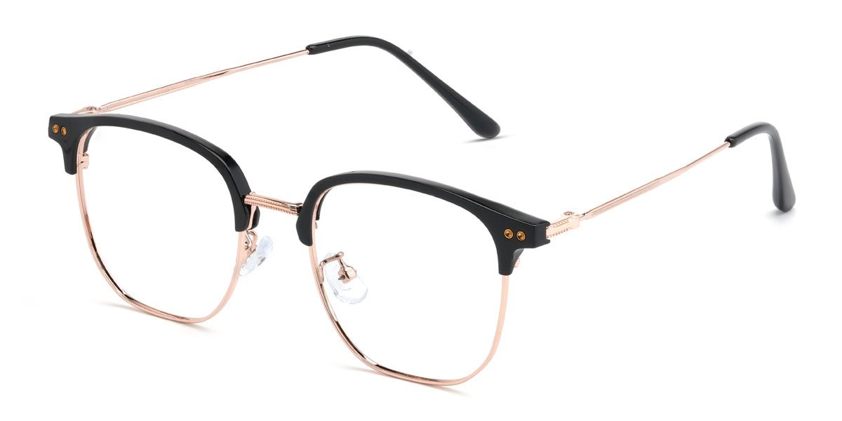 Black Devonte Glasses - Square Glasses