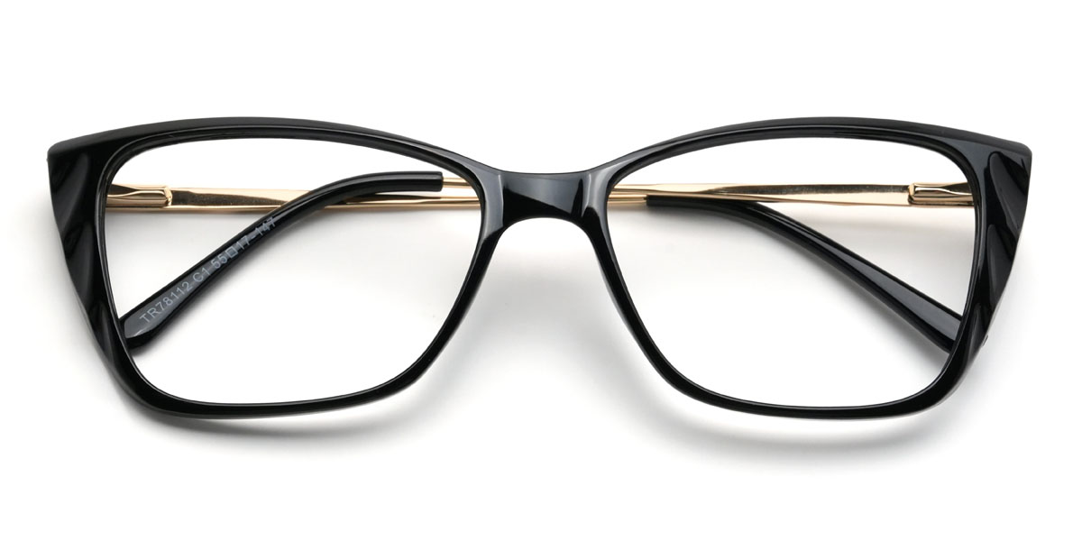 Black Jerry Glasses - Rectangle Glasses