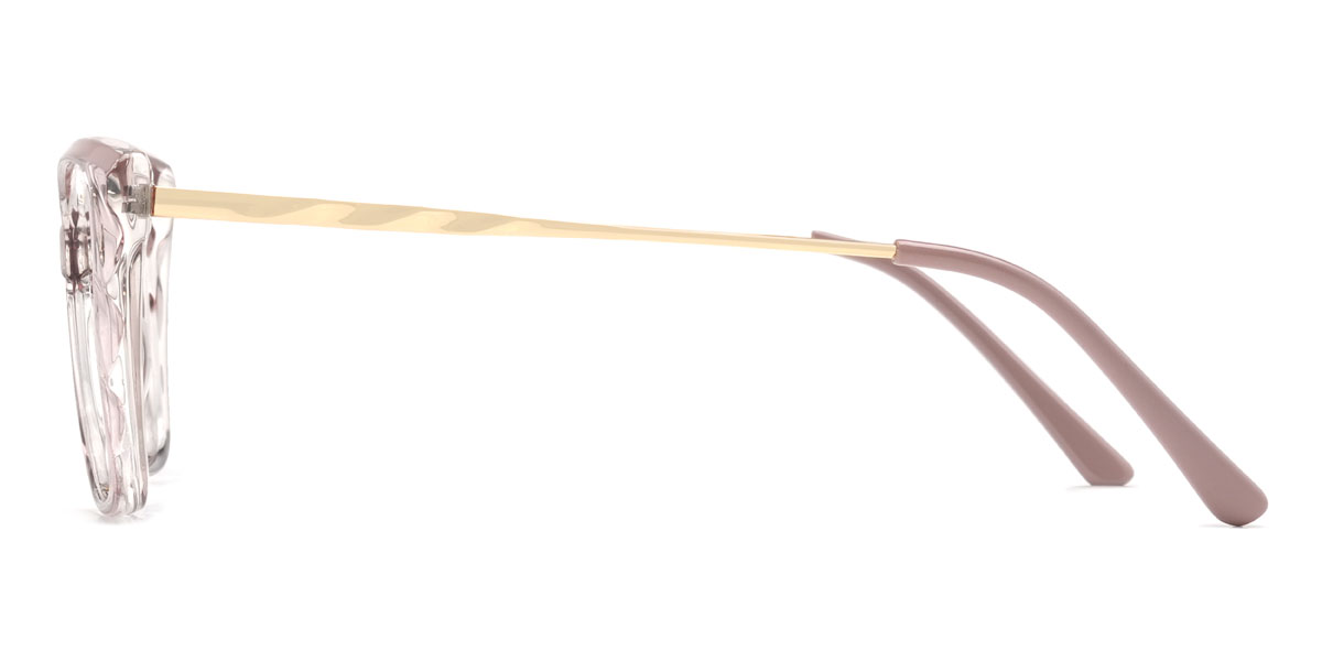 Clear Purple Jerry Glasses - Rectangle Glasses