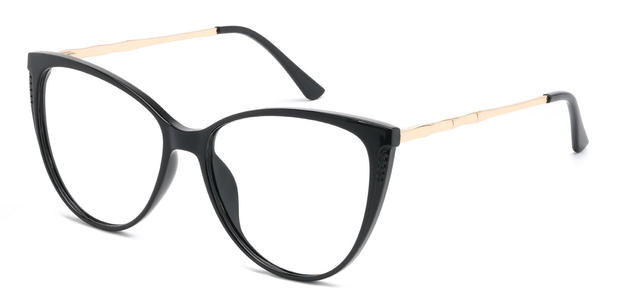 Black Elaina Glasses - Cat Eye Glasses
