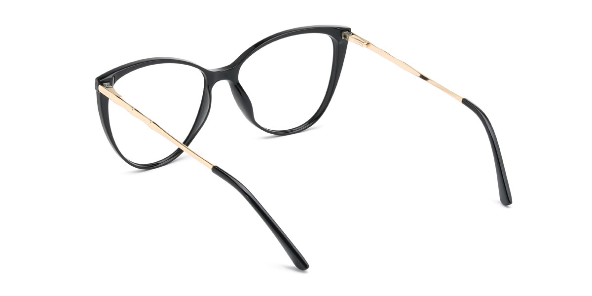 Black Elaina Glasses - Cat Eye Glasses