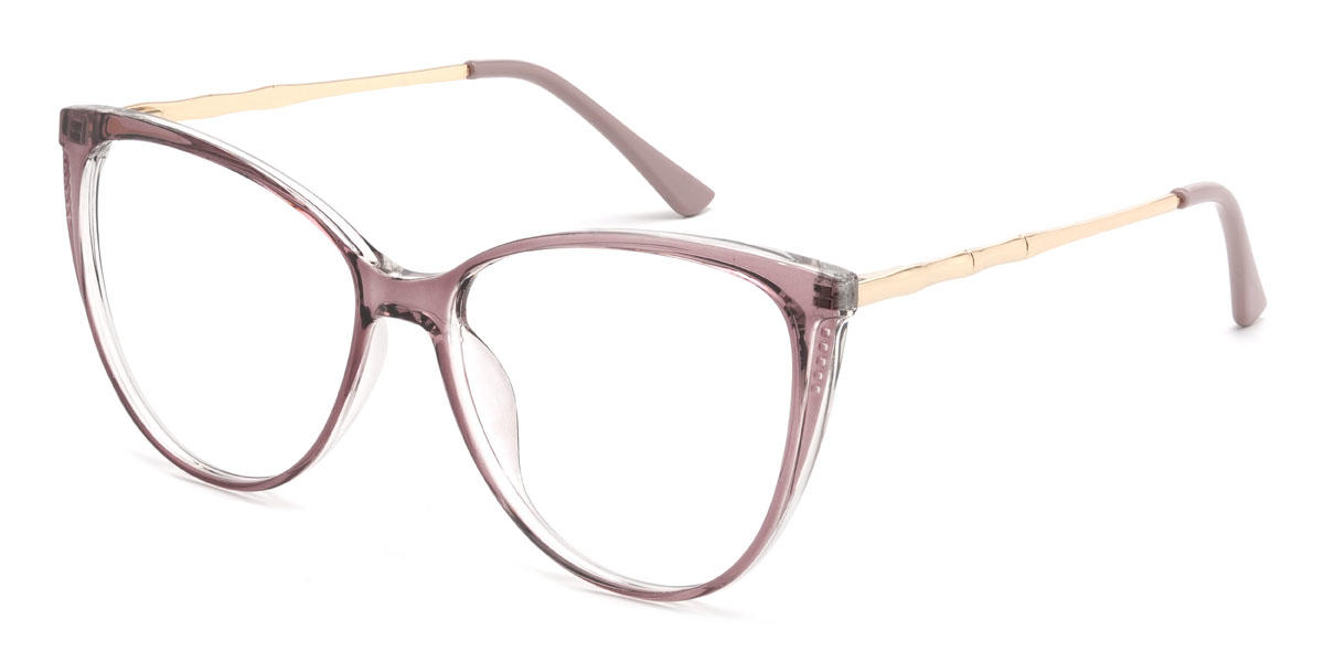 Cassis Purple Elaina Glasses - Cat Eye Glasses