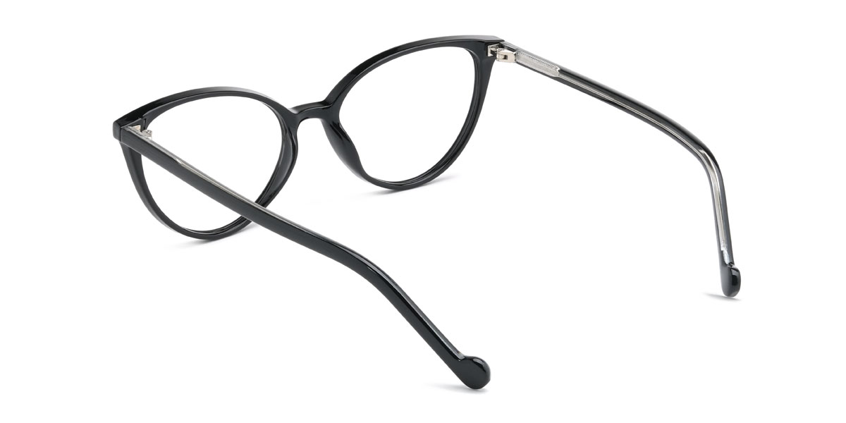 Black Francie Glasses - Cat Eye Glasses