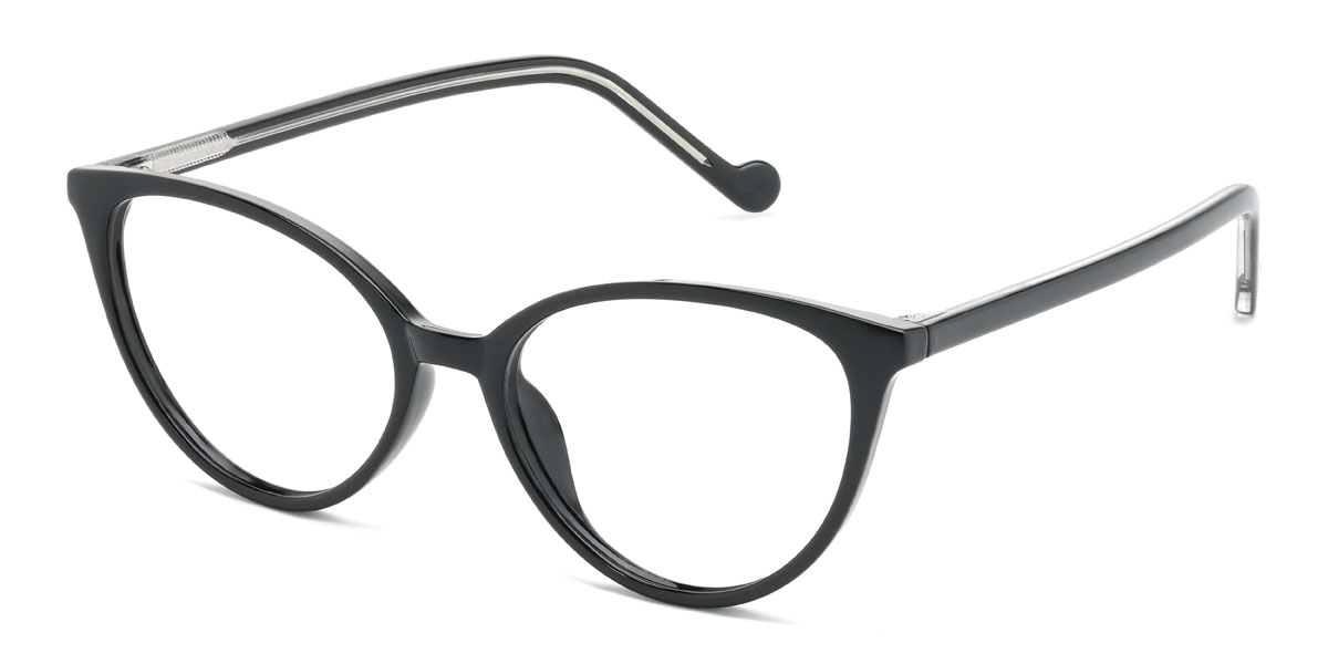 Black Francie Glasses - Cat Eye Glasses