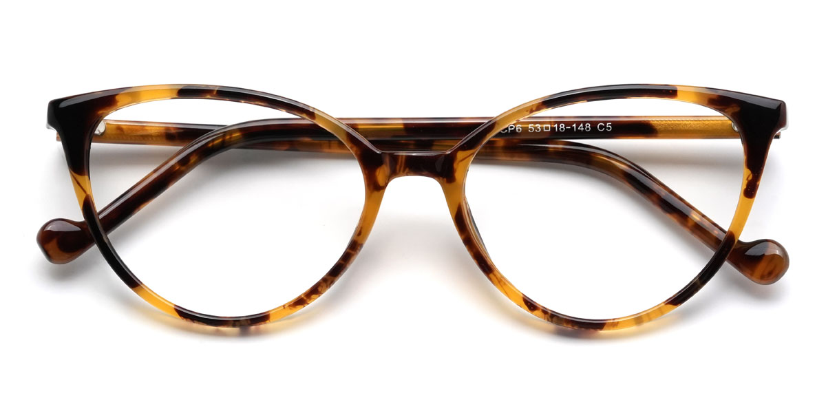 Yellow Tortoiseshell Francie Glasses - Cat Eye Glasses