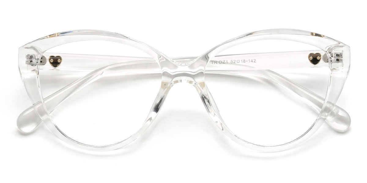 Clear Nadine Glasses - Cat Eye Glasses