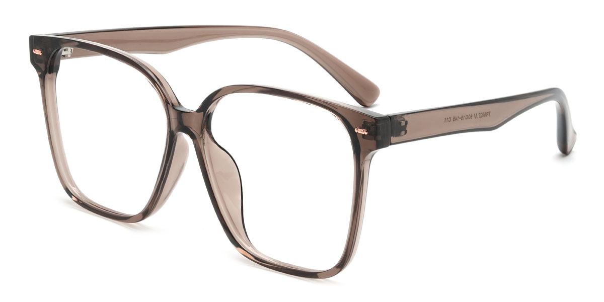 Brown Alessia Glasses - Square Glasses