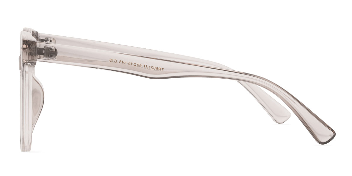 Clear Grey Alessia Glasses - Square Glasses