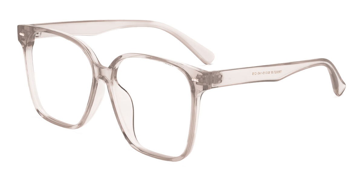 Clear Grey Alessia Glasses - Square Glasses