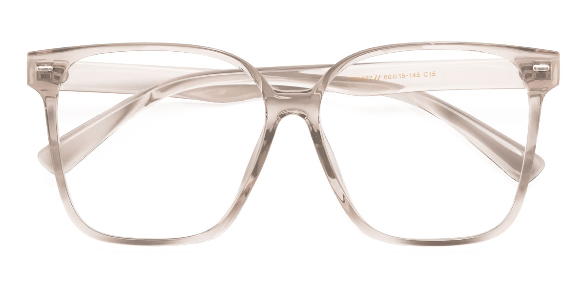 Clear Grey Alessia Glasses - Square Glasses