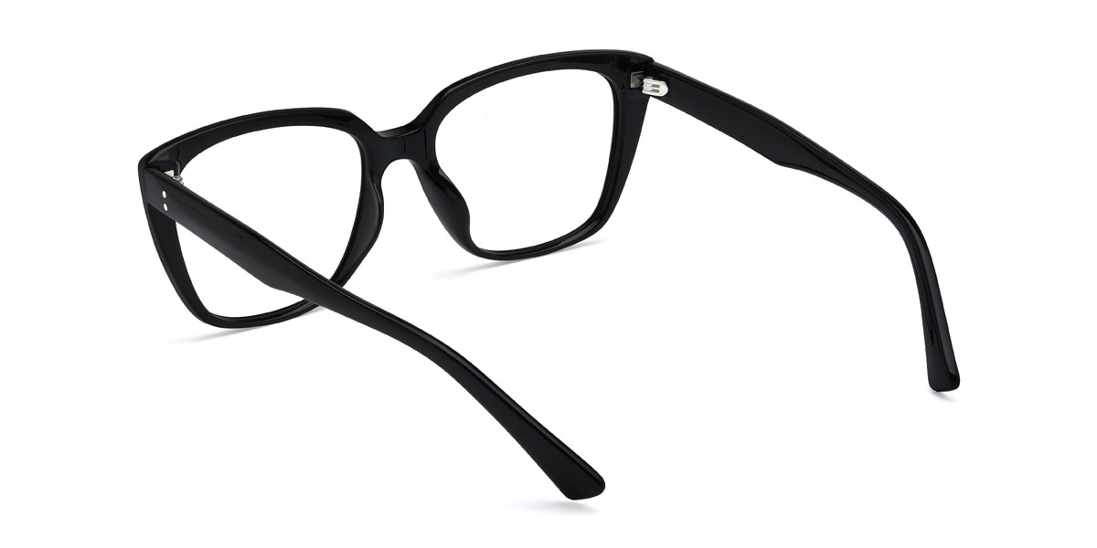 Black Caiden Glasses - Rectangle Glasses