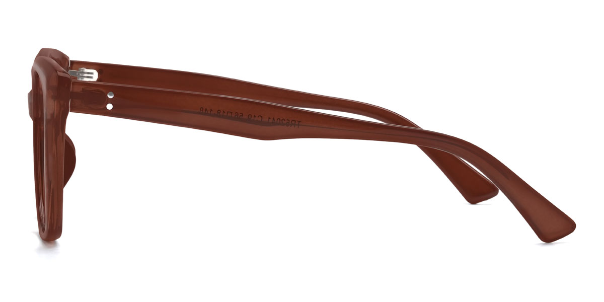 Brown Caiden Glasses - Rectangle Glasses