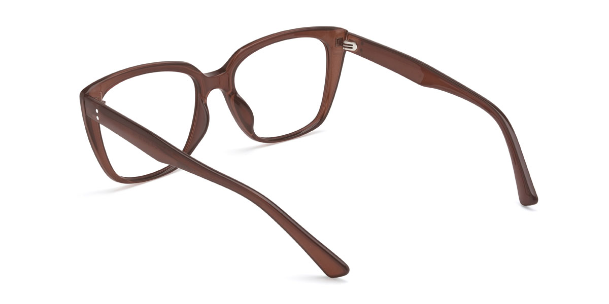 Brown Caiden Glasses - Rectangle Glasses
