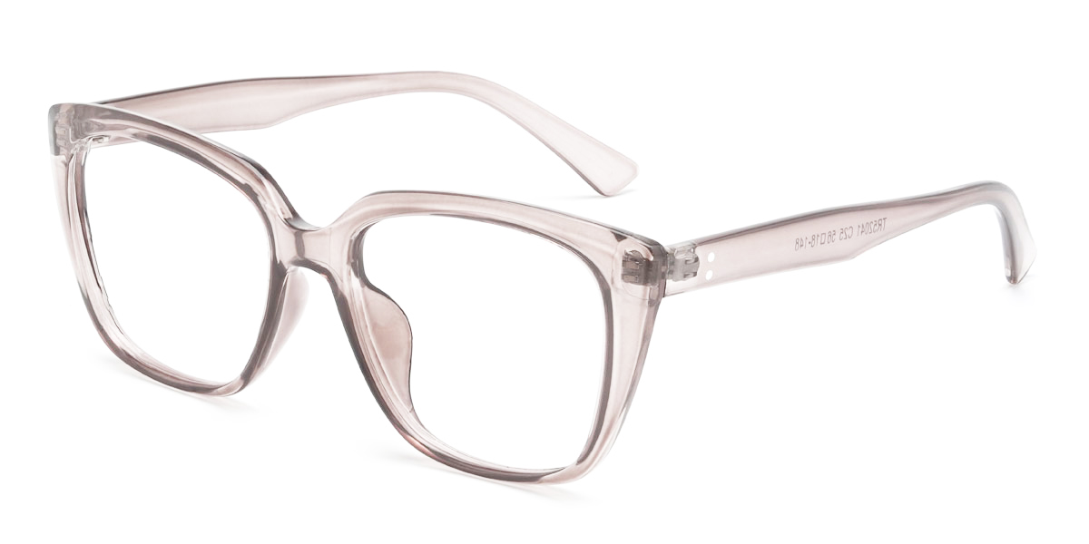 Clear Grey Caiden Glasses - Rectangle Glasses