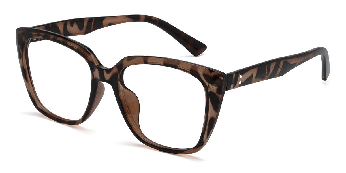 Tortoiseshell Caiden Glasses - Rectangle Glasses