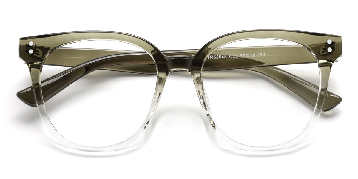 Gradient Green Howie Glasses - Oval Glasses