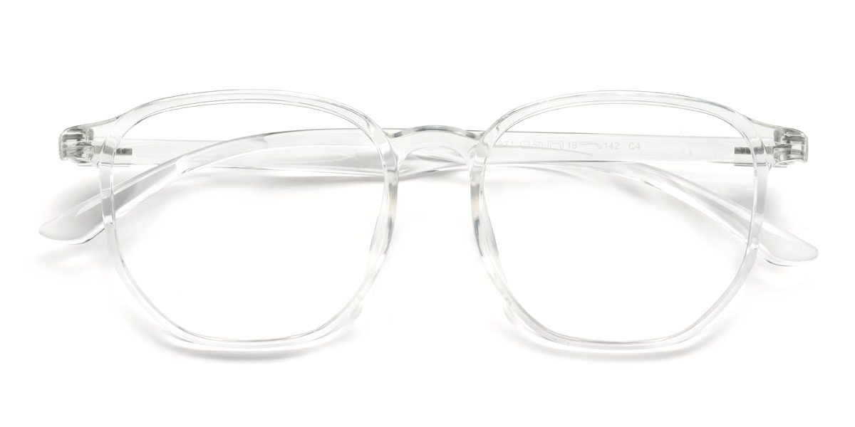 Clear Miki Glasses - Square Glasses