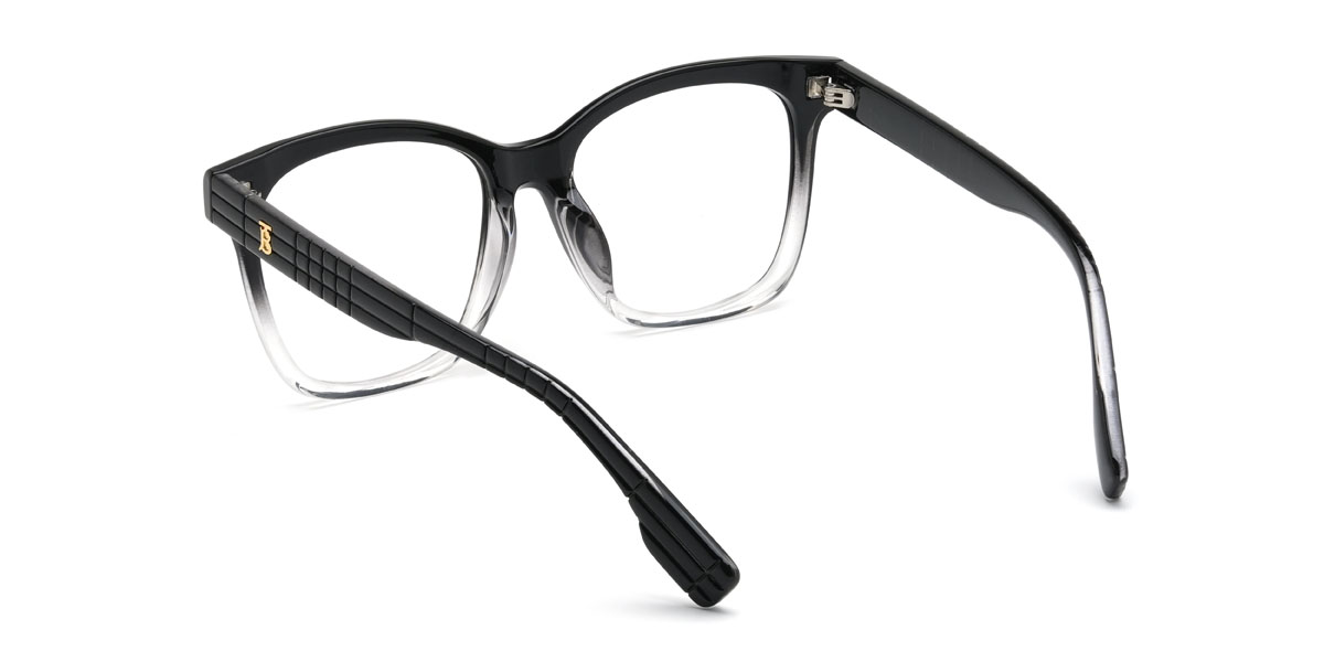 Black Clear Forest Glasses - Square Glasses
