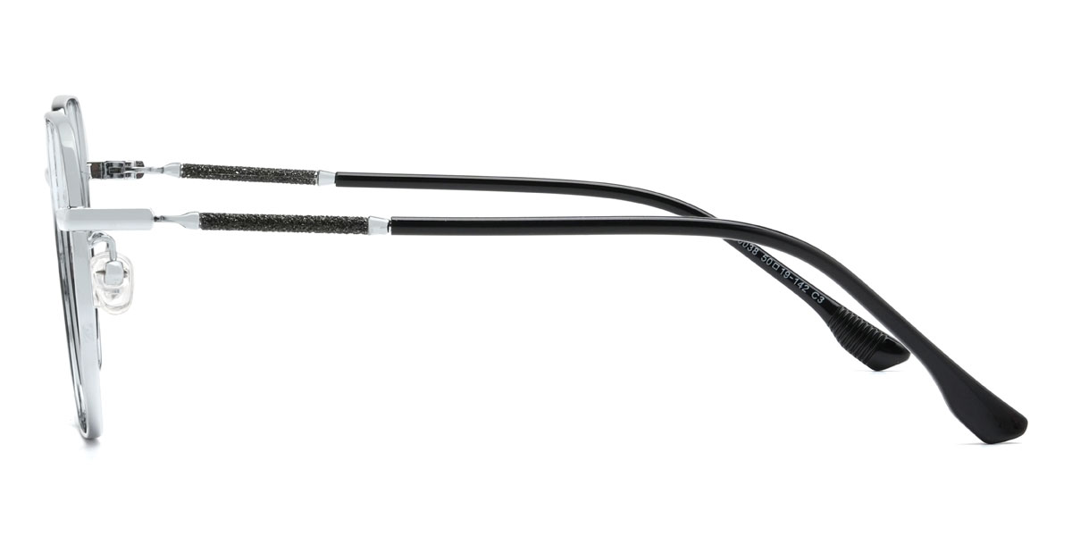 Silver Daniella Glasses - Oval Glasses