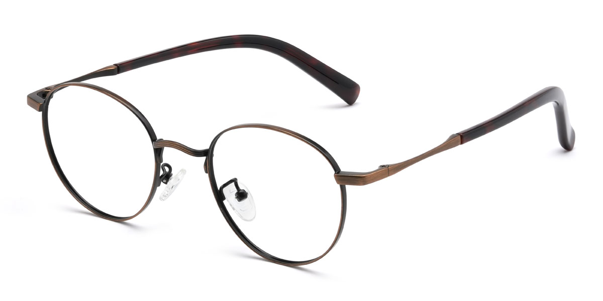 Bronze Kenji Glasses - Oval Glasses