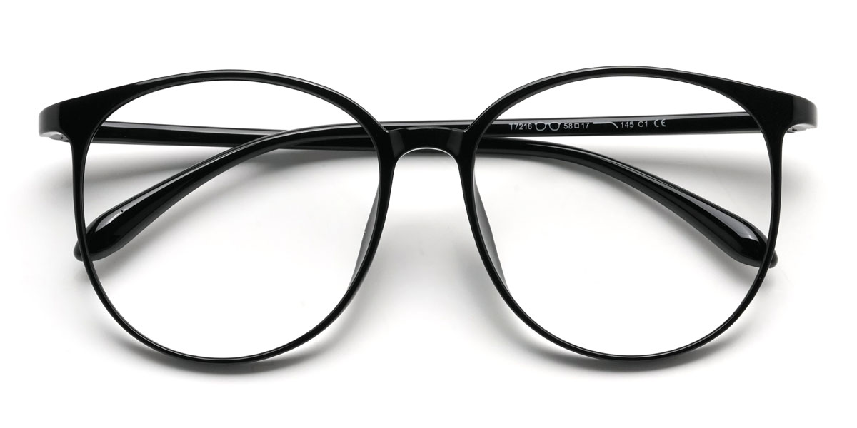 Black Melinda Glasses - Oval Glasses