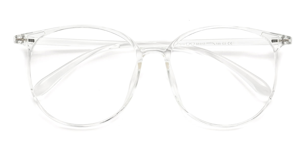Clear Melinda Glasses - Oval Glasses