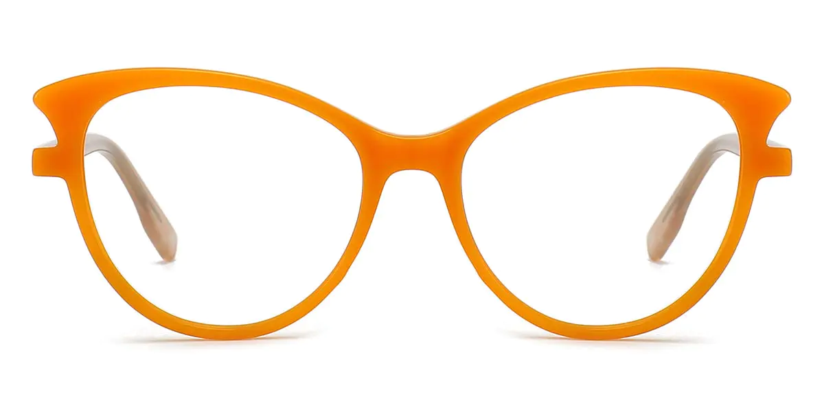 Cat-eye Orange Glasses for Women