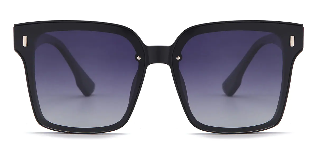 Square Black Sunglasses for Women and Men