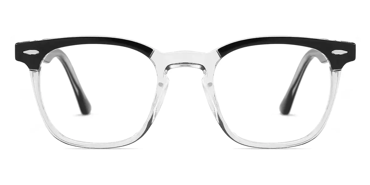 Rectangle Clear Glasses for Men