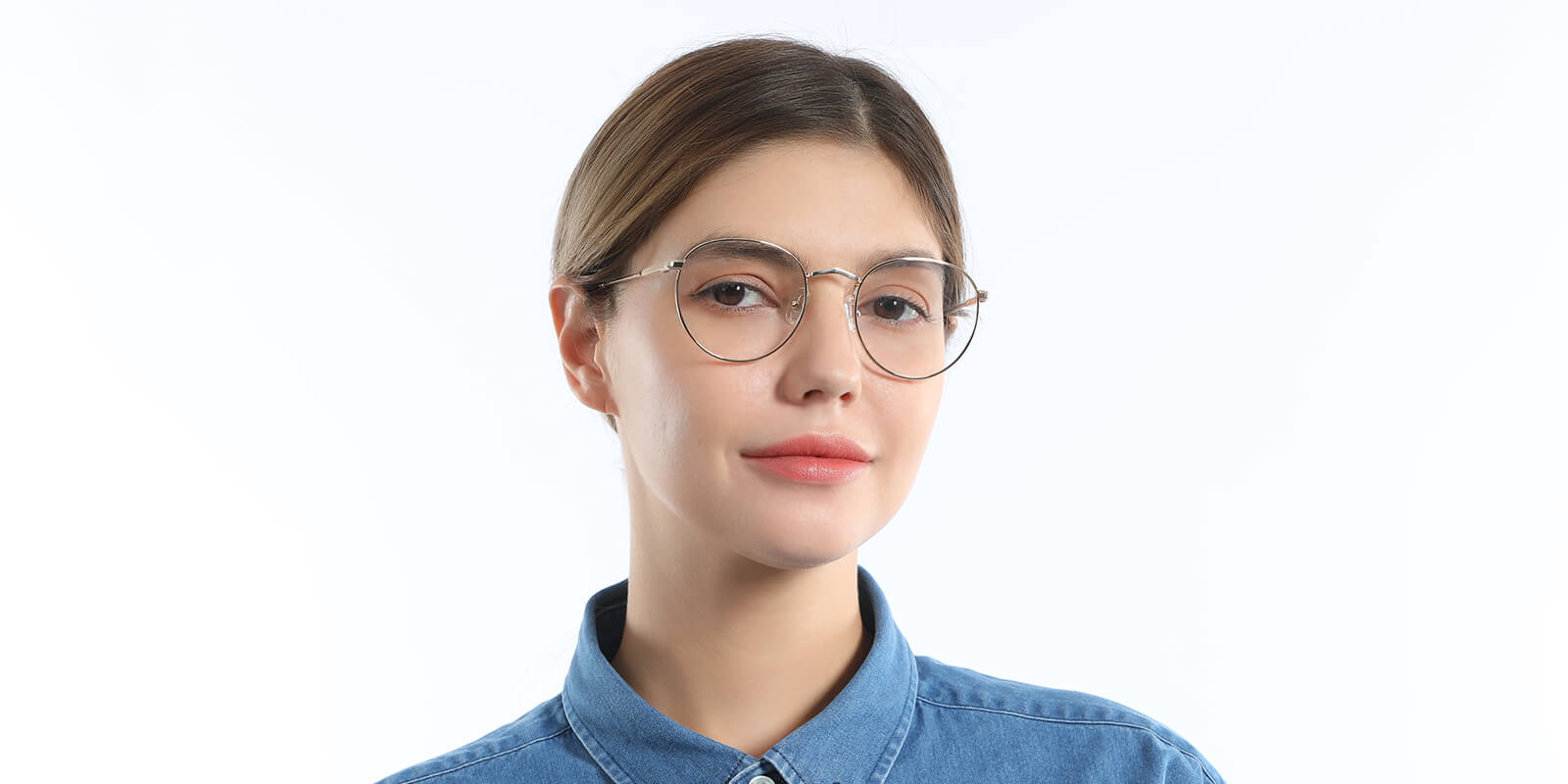 Silver - Oval Glasses - Leslie