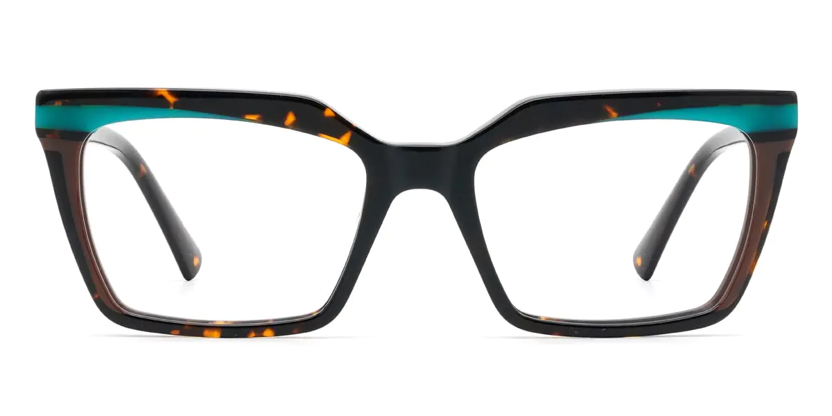 Rectangle Tortoiseshell Glasses for Men and Women